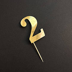 Топер паперовий 2 золото