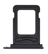 Лоток для сим карты iPhone 15 /15 Plus на 2 Sim-карти, чорний, Black