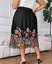 Спідниця PLUS SIZE з ефектною вишивкою, фото 5