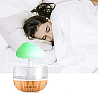 Зволожувач повітря Гриб з ефектом дощу та RGB-підсвіткою, від USB/Ароматувальний нічник, фото 5