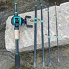 Спінінг на хижака міні вудка з мультиплікаторною котушкою + ПОДАРУНОК (шнур), фото 7