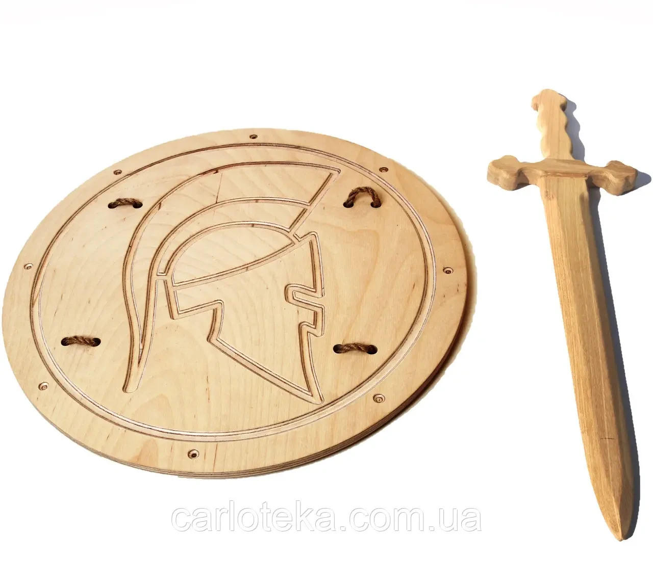 Набір Carloteka: Меч Вікінга 54 см + Римський щит 30 см, фото 1