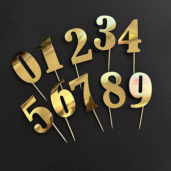 Топери паперові золоті