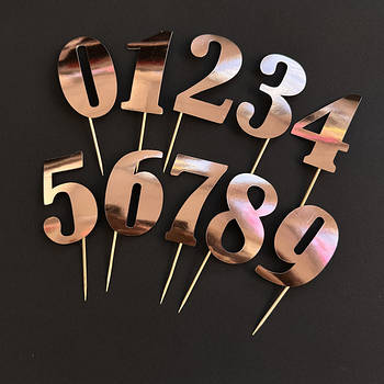 Топери паперові рожеве золото