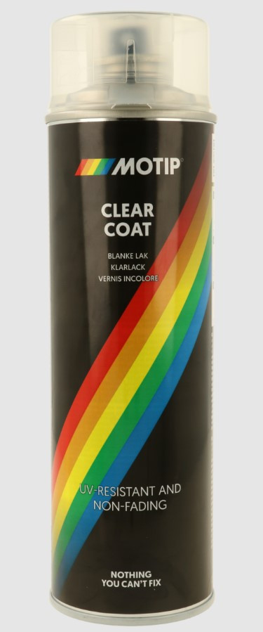 Лак аерозольний акриловий прозорий Motip 500 мл 04009IG