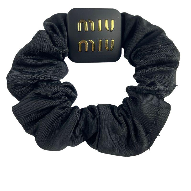 Резинка для волосся MIU MIU Hair Tie Black, фото 1