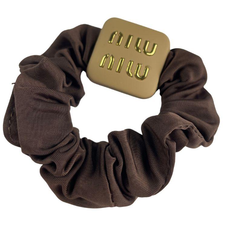 Резинка для волосся MIU MIU Hair Tie Brown, фото 1