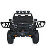 Дитячий електромобіль на акумуляторі Джип Jeep M 6065 з пультом радіокерування для дітей 3-8 років Чорний, фото 6