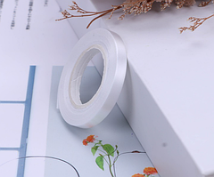 Стрічка для кульок біла 10 м 5 мм для кріплення повітряних куль декоративна