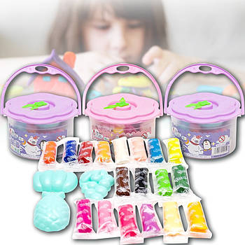 Ароматизований моделін у відерці з 18 кольорами та аксесуарами №2013 в 1 упаковці 2 шт