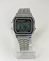 Годинник наручний Finding Цифровий дисплей електронний механізм батарейка металевий браслет Сталистий