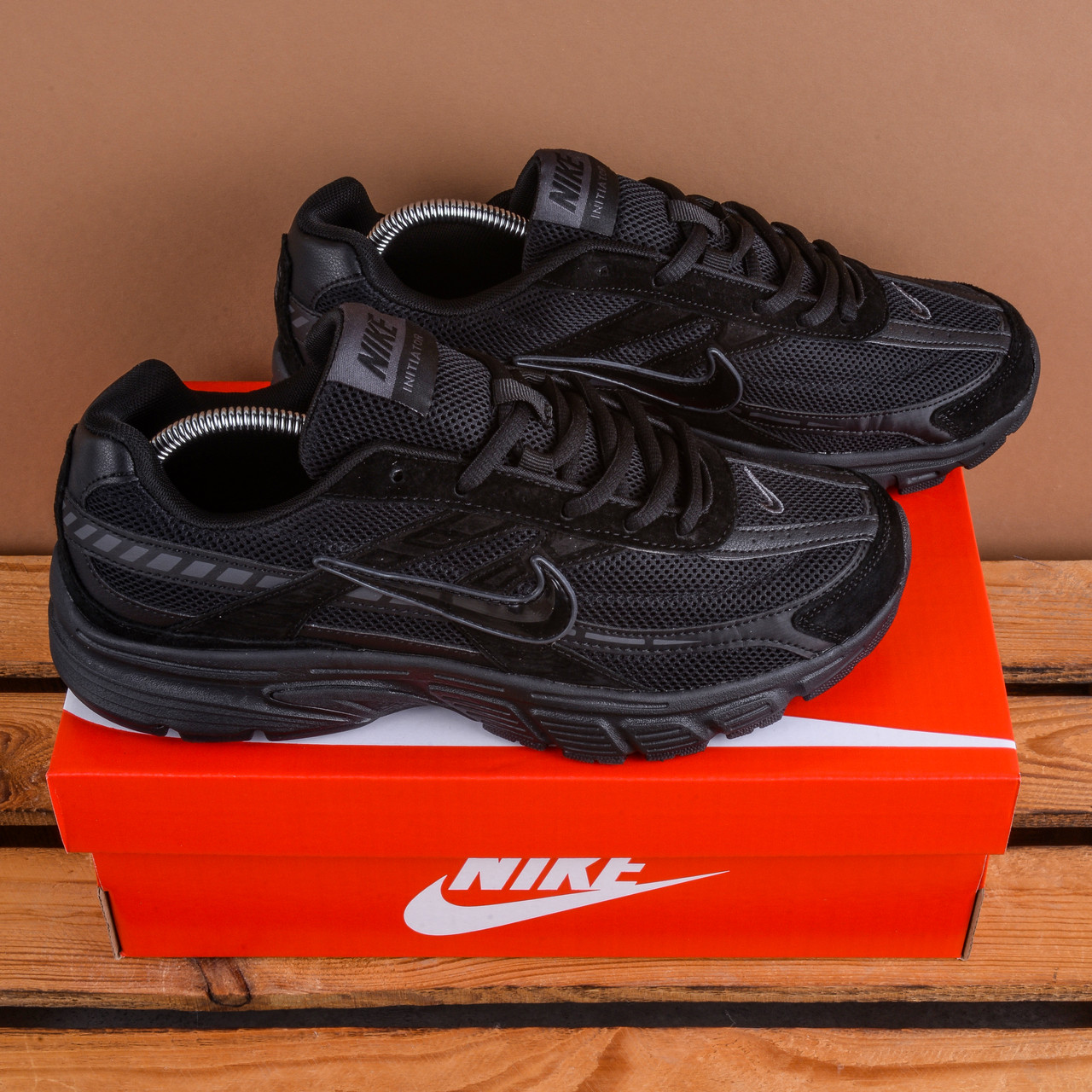 Чоловічі Кросівки Nike Initiator повністю чорні