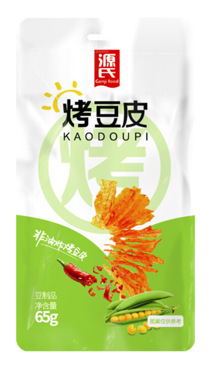 Китайський гострий снек латяо Genji Food Kao Dou Pi Latiao 65г