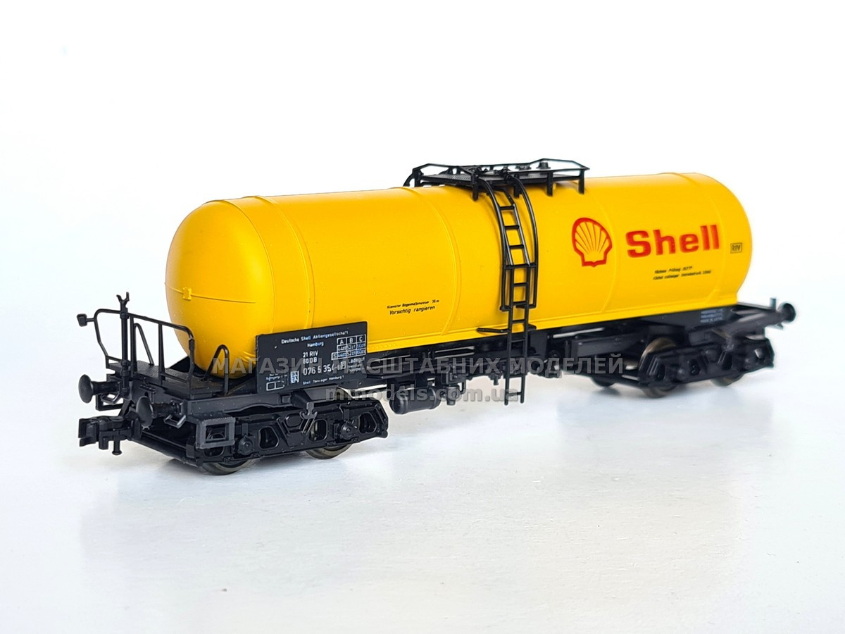 Roco Модель 4-х осноi цистерни з майданчиком  Shell, DB, масштаба 1:87, H0