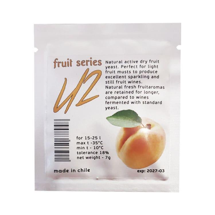 Дріжджі для білих фруктових вин, дістілятов. U2 абрикос. Виробництво Чилі, фото 1