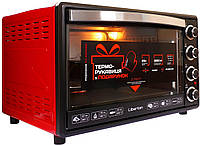 Електрична піч Liberton LEO-650 Red (65л + конвекція + рожен)