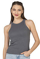 Женская майка-борцовка хлопок в рубчик - Ozkan 27464