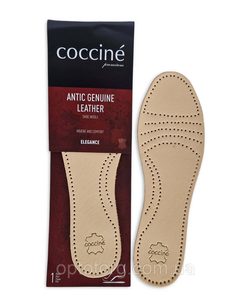 Устілка шкіряна COCCINE GENUINE LEATHER розмірна 36-46р Кочині