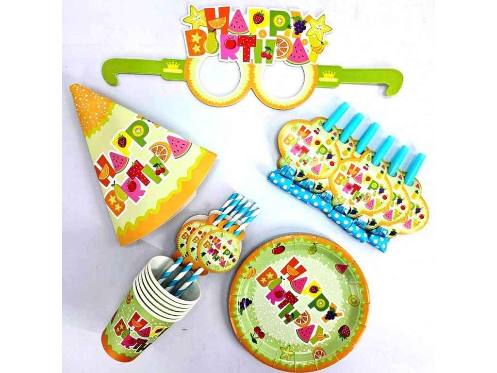 Святковий набір Нарру Birhday Фрукти #309, 36 одиниць арт.871309 ТМ PELICAN, фото 1