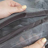 Москітна сітка на стрічці липучці 5.5 м антимоскітна штора на двері 15 магнітах 100 х 210 см сіра, фото 3