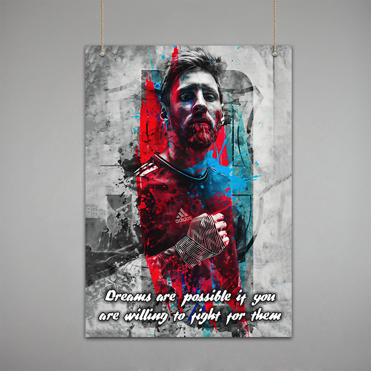 Постер Футбол: "Messi Fight for Dreams" — Борись за мечту!, фото 1