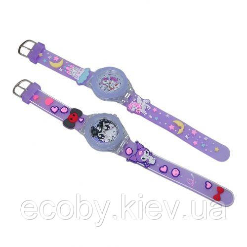 Годинник дитячий (аналоговий, силіконовий регульований ремінець, підсвітка), фото 1