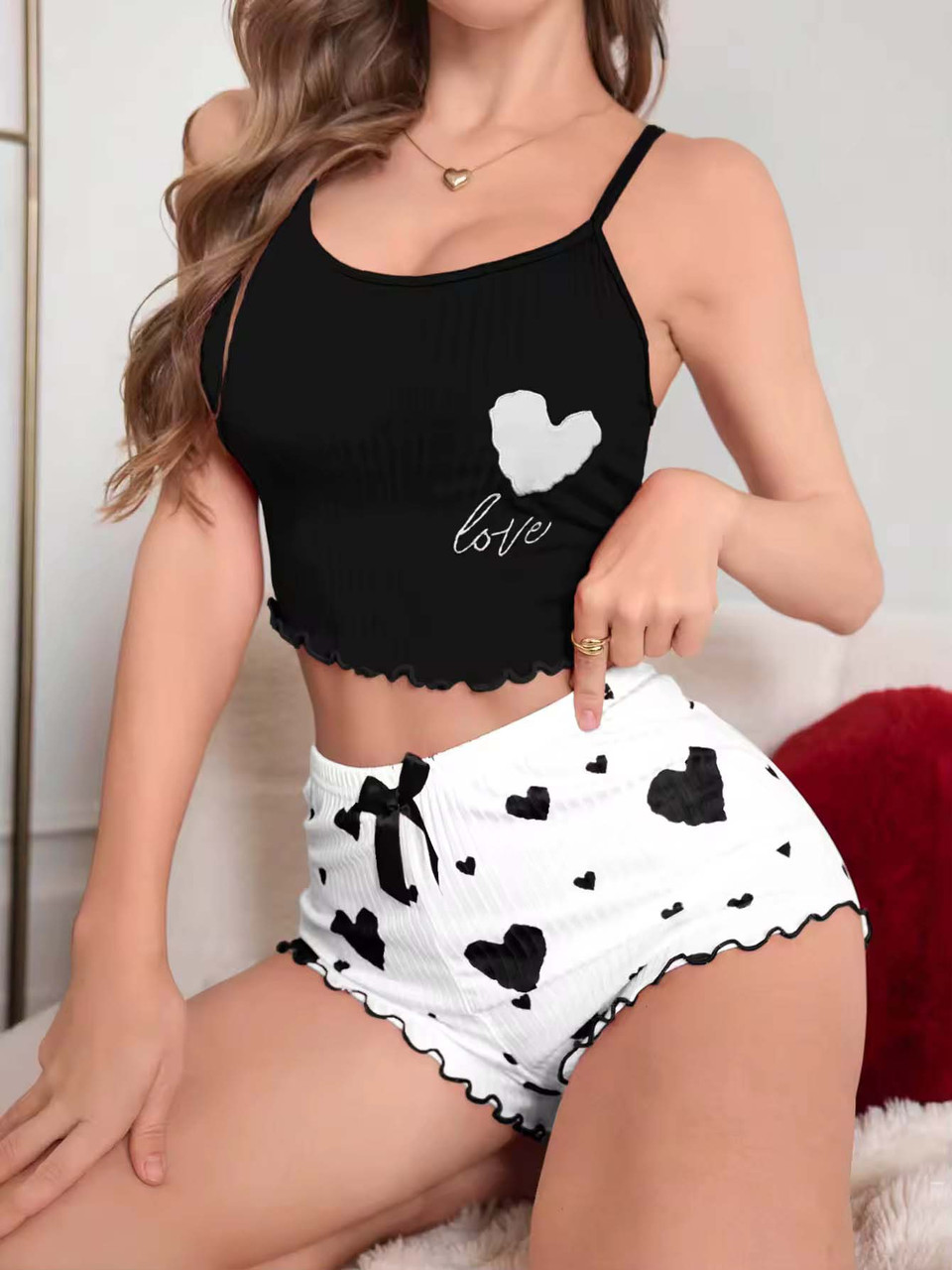 Жіночі піжами №816 Чорний, фото 1