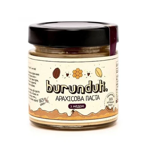 Арахісова паста з медом ТМ Burunduk, 250 г
