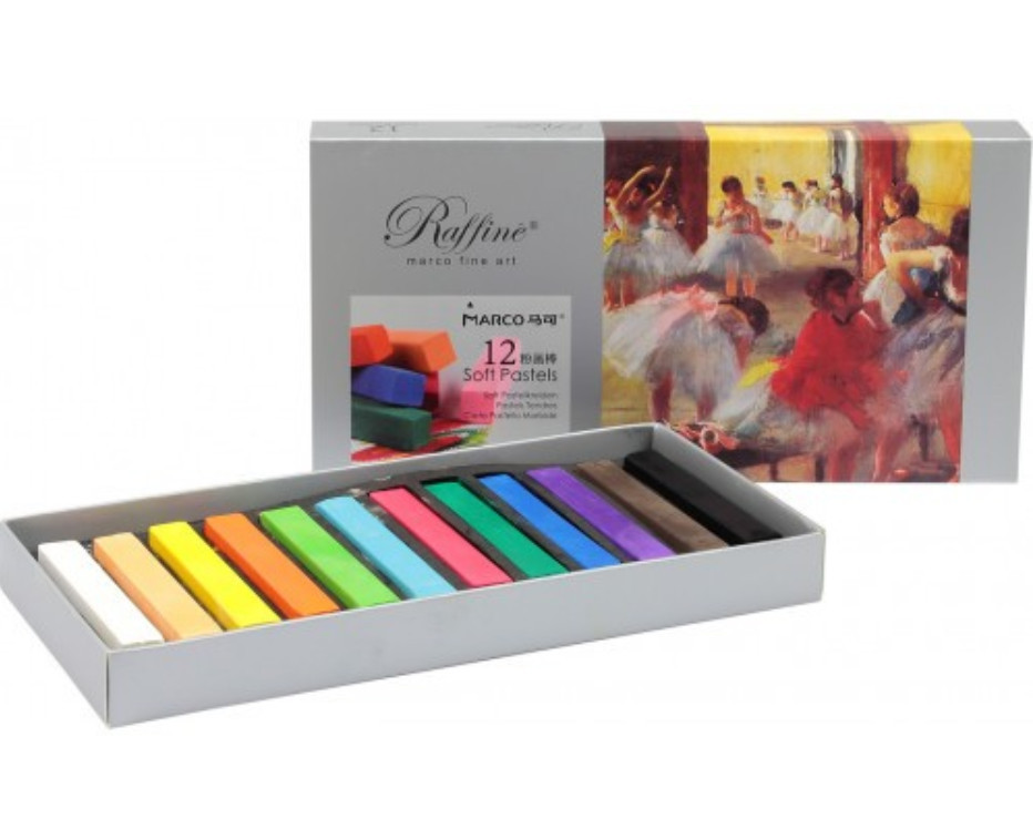 Пастель суха Marco Raffine 12 кольорів, фото 1