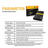 Портативний SSD Kodak X200 512 ГБ USB 3.1 Type-C — зовнішній твердотільний накопичувач для ноутбука, ПК та смартфона, фото 9