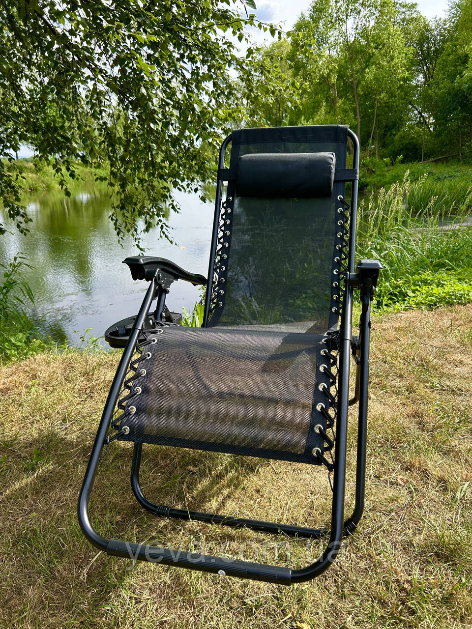 Лежаки-шезлонги, Шезлонги складні навантаження 120 кг, Садовий шезлонг, Шезлонг для пляжу, Лежаки для саду, фото 1