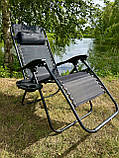 Лежаки-шезлонги, Шезлонги складні навантаження 120 кг, Садовий шезлонг, Шезлонг для пляжу, Лежаки для саду, фото 10