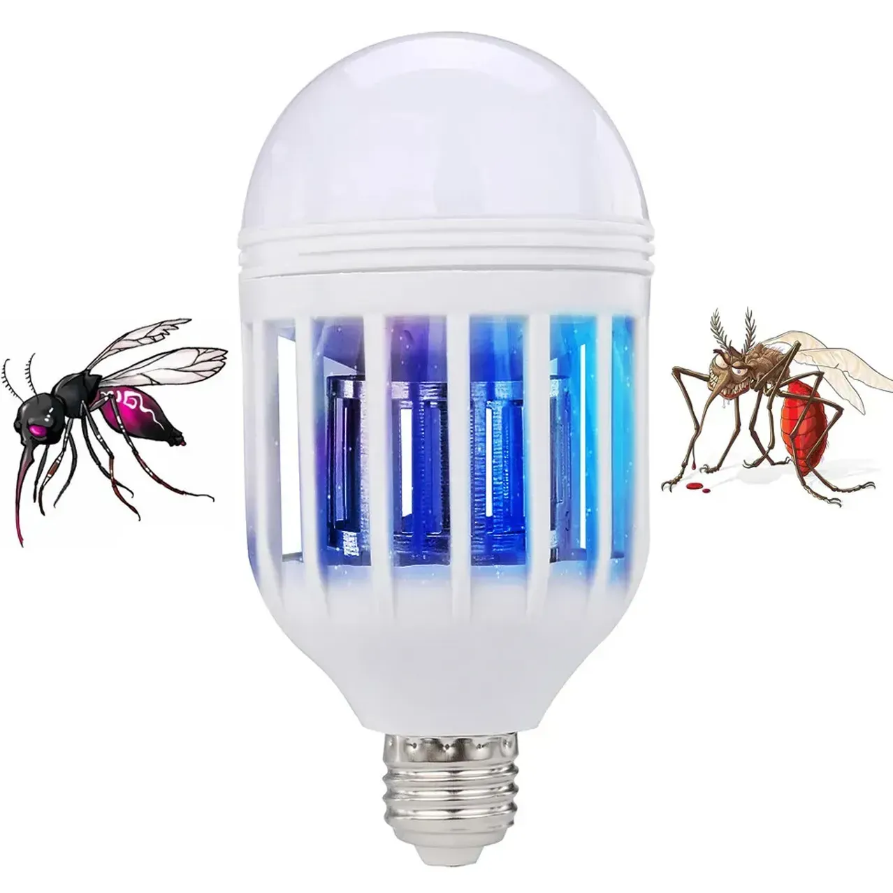 Лампа-приманка для комах 9 Вт, Zapp Light/Світдіодна лампочка-знищувач комарів