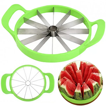 Ніж для нарізування кавуна та дині/ Круглий слайсер для нарізування дині та кавуна часточками/Арбузорізка/Динерізка
