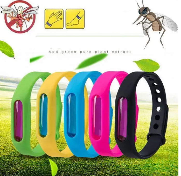 Силіконовий браслет відлякувач комах. От комаров Anti Mosquito Band Purple