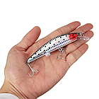 Електронна приманка для лову хижих риб із підсвіткою й USB, Twitching Lure/Рабка-приманка для риболовлі, фото 3