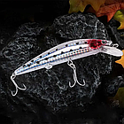 Електронна приманка для лову хижих риб із підсвіткою й USB, Twitching Lure/Рабка-приманка для риболовлі, фото 4