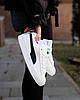 Жіночі кросівки Puma Suede XL White Black Кеди Пума Суід білі натуральна замша демісезон, фото 9