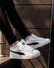 Жіночі кросівки Puma Suede XL White Black Кеди Пума Суід білі натуральна замша демісезон, фото 8