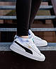 Жіночі кросівки Puma Suede XL White Black Кеди Пума Суід білі натуральна замша демісезон, фото 10