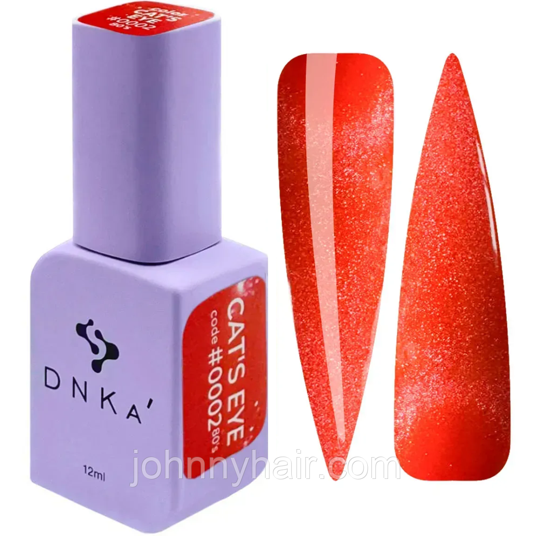 Гель - лак Color Gel Polish Cat's Eye DNKa', 12 ml №0002 80's, фото 1