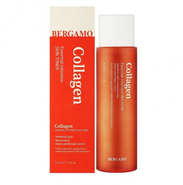 Тонер Bergamo Collagen Essential Intensive Skin Toner 210мл, фото 1