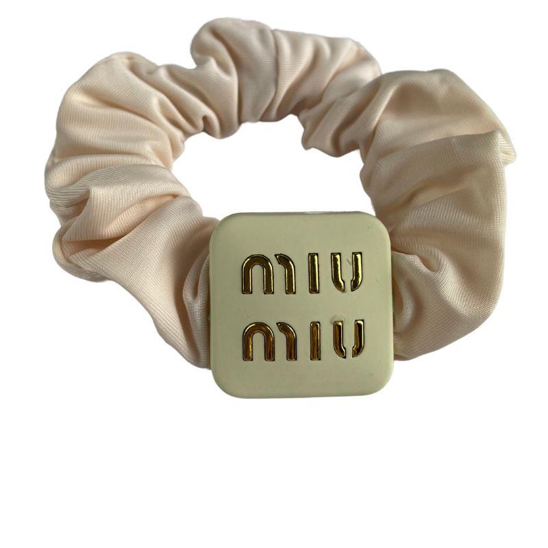 Резинка для волосся MIU MIU Hair Tie White, фото 1