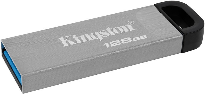 Kingston DataTraveler Kyson 128GB USB 3.2 Gen1 металевий флеш накопичувач без ковпачка, швидкий USB флеш-накопичувач 128 ГБ