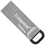 Kingston DataTraveler Kyson 128GB USB 3.2 Gen1 металевий флеш накопичувач без ковпачка, швидкий USB флеш-накопичувач 128 ГБ, фото 4