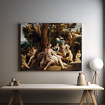 Картина на полотні "Антоніо да Корреджо – Леда і лебідь, Antonio da Correggio - Leda and the Swan", 60×75см, фото 3