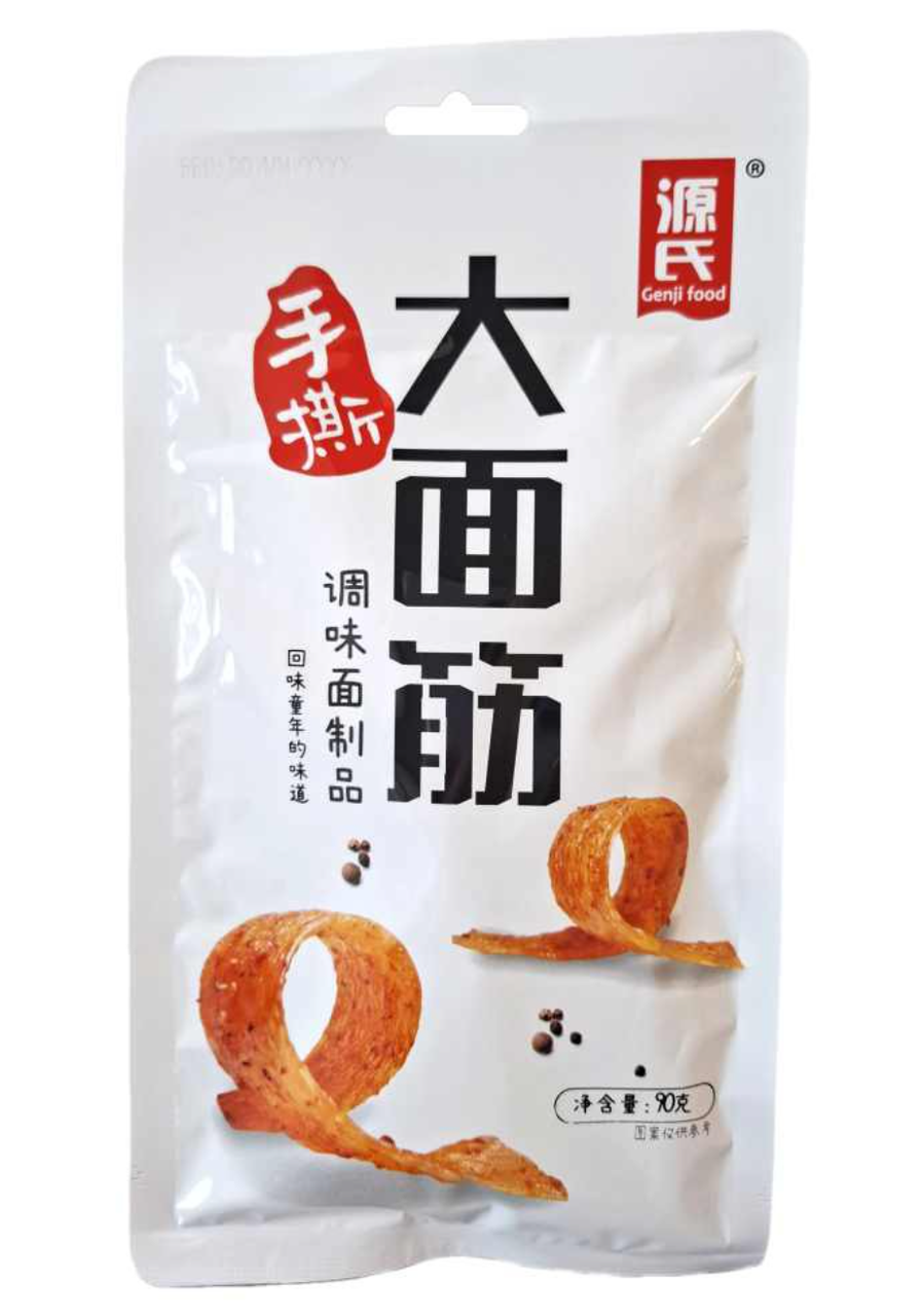 Китайський снек латяо Genji Food LaTiao Shredded Big Gluten Snack 90г