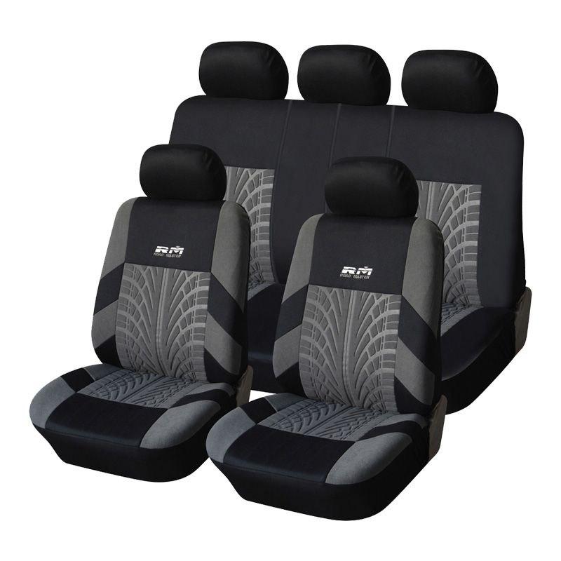 Полный комплект Универсальные чехлы на сиденья авто Серого цвета Материал: полиэстера - фото 1 - id-p1254881681
