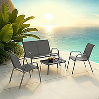 Набор садовой мебели Nora антрацыт