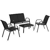 Комплект вуличних меблів Nora антрацит чорний